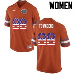 Women's Florida Gators #88 Tommy Townsend NCAA Nike Orange USA Flag Fashion Authentic Stitched College Football Jersey NWF0562CS